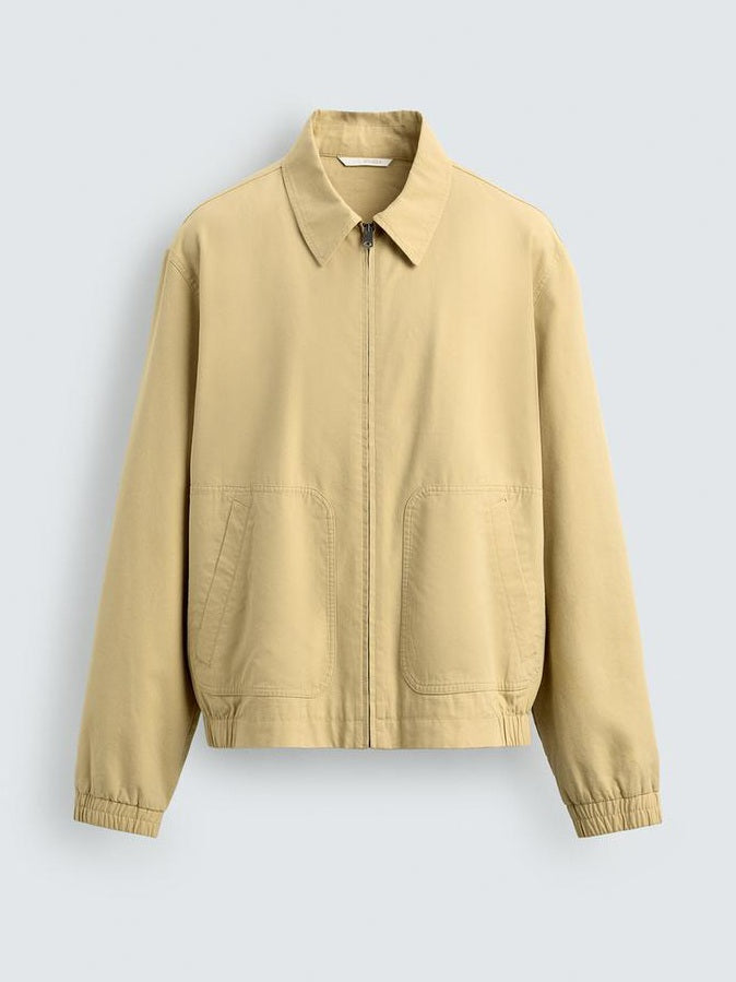 Zara Regular Fit Cotton-Lyocell Jacket