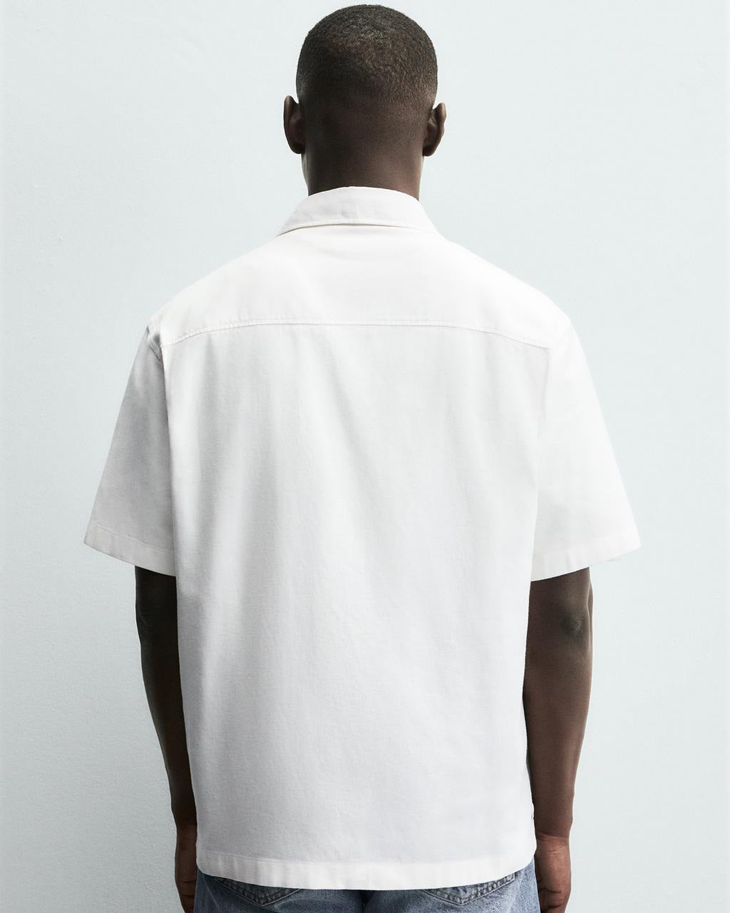 Zara Short Sleeve Cotton/Linen Shirt