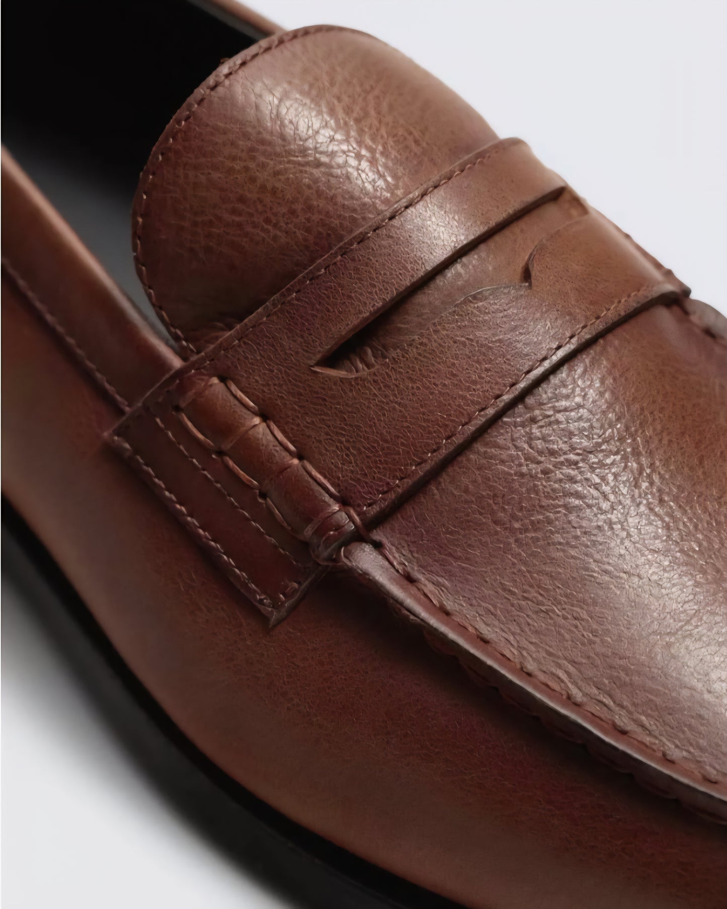 Zara Penny Loafers in Brown
