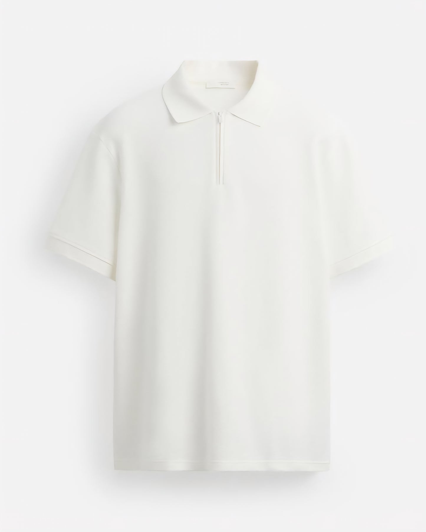Zara Textured Polo in White