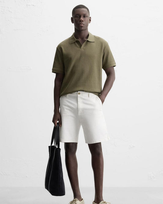 Zara White Chino Shorts