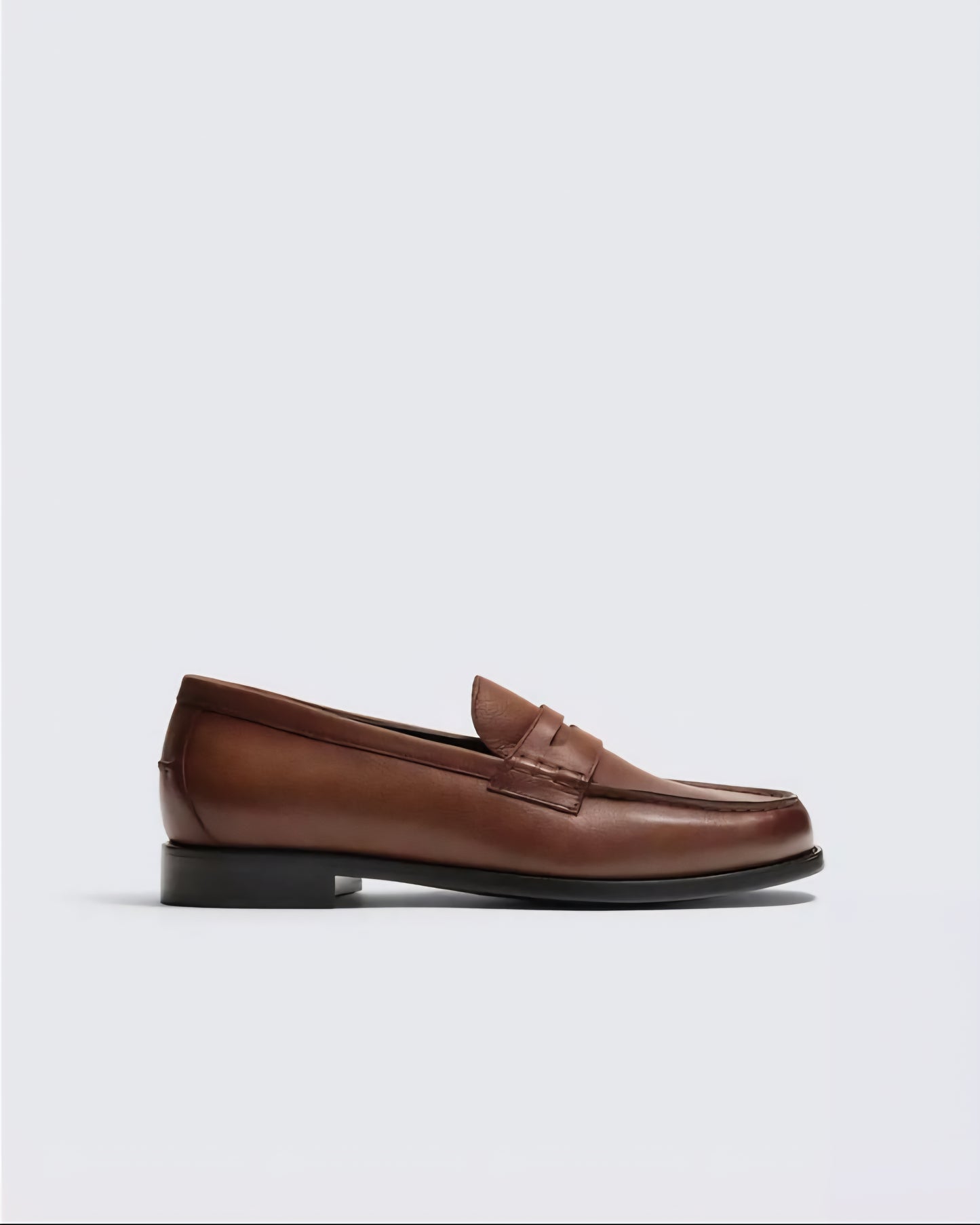 Zara Penny Loafers in Brown