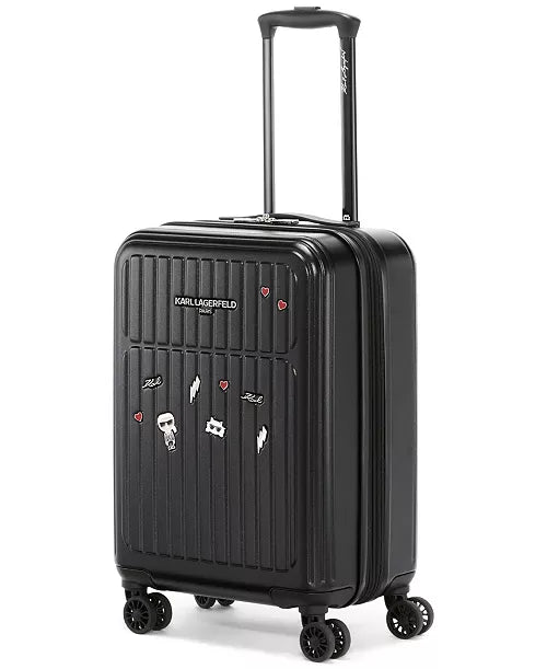Karl Lagerfeld Paris Black Upright Luggage