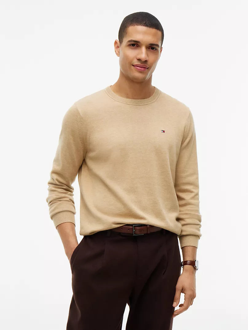 Tommy Hilfiger Beige Crewneck Sweater