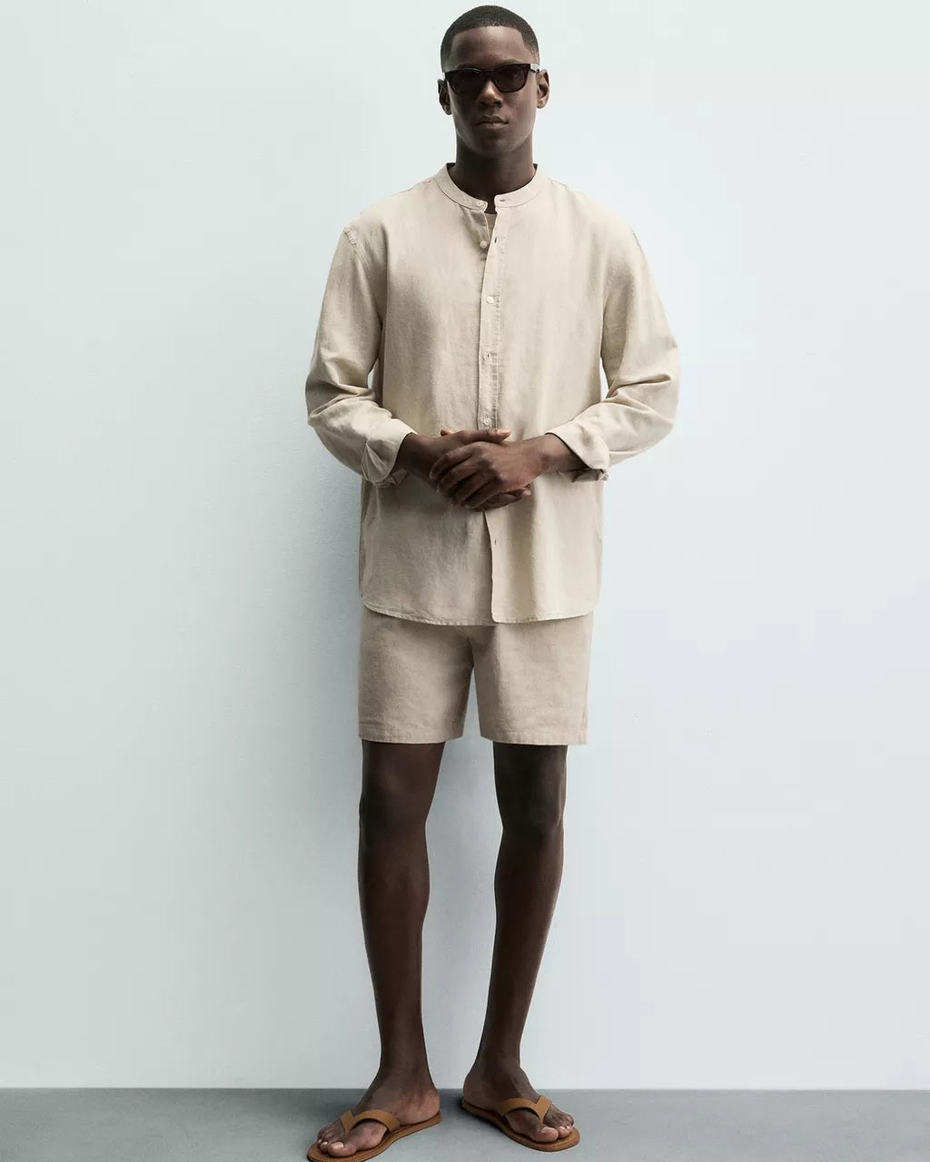 Zara Relaxed Fit Cotton-Linen Shirt