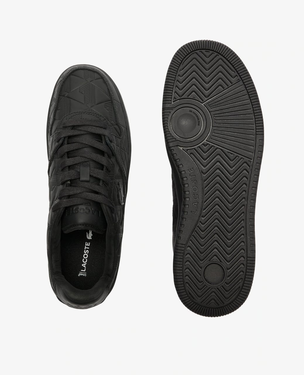 The Lacoste L001 Set Monogram Sneakers in Black