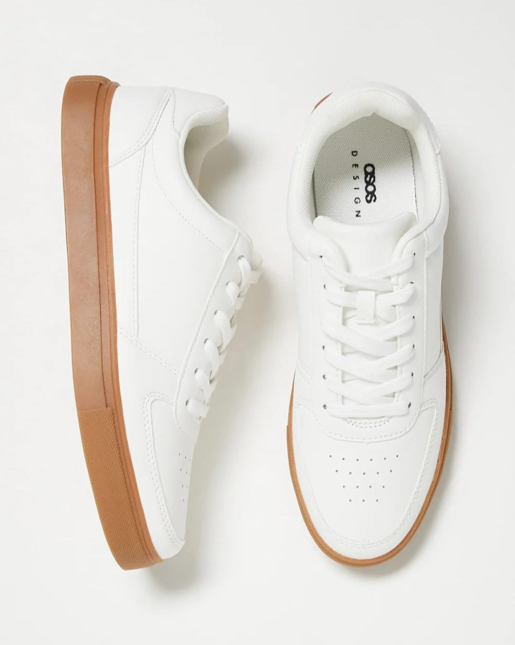 Asos White Panelled Trainers