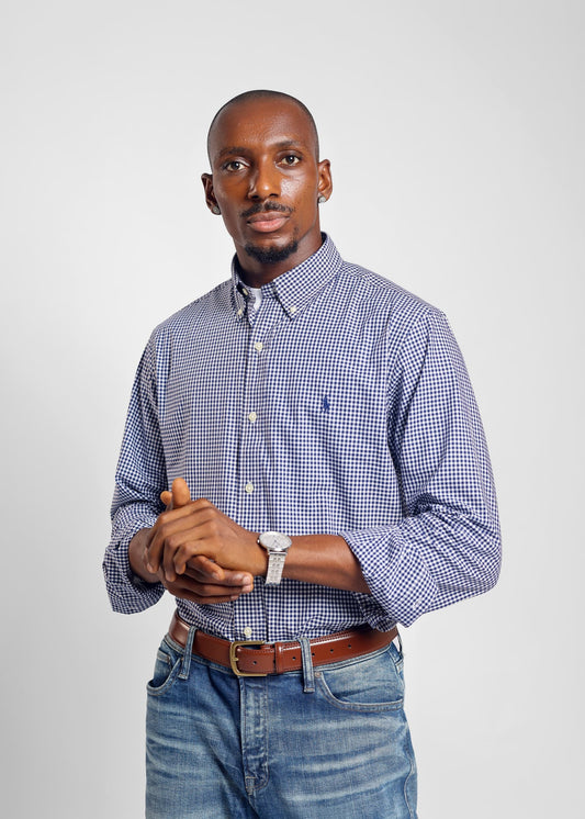 Ralph Lauren Classic Fit Check shirt in Blue