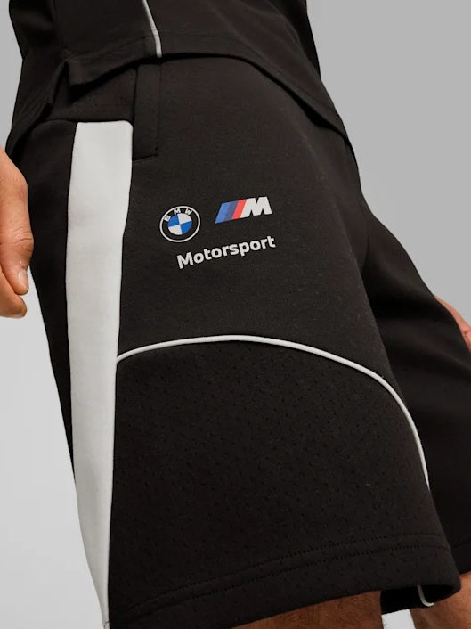 Puma X BMW Motorsport Regular Fit Sweat Shorts In Black