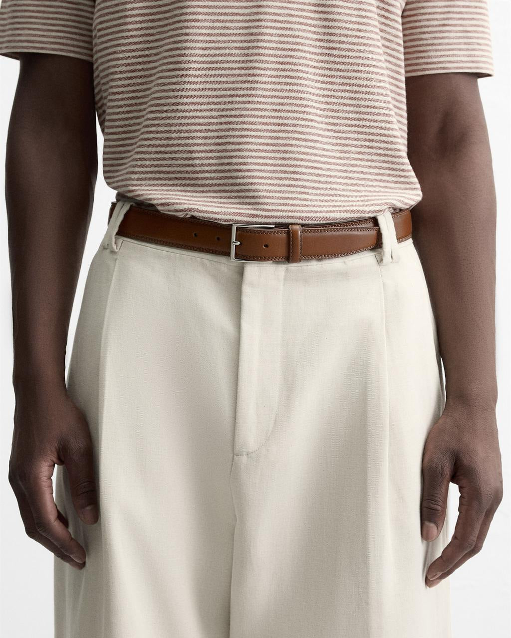 Zara Brown Leather Belt