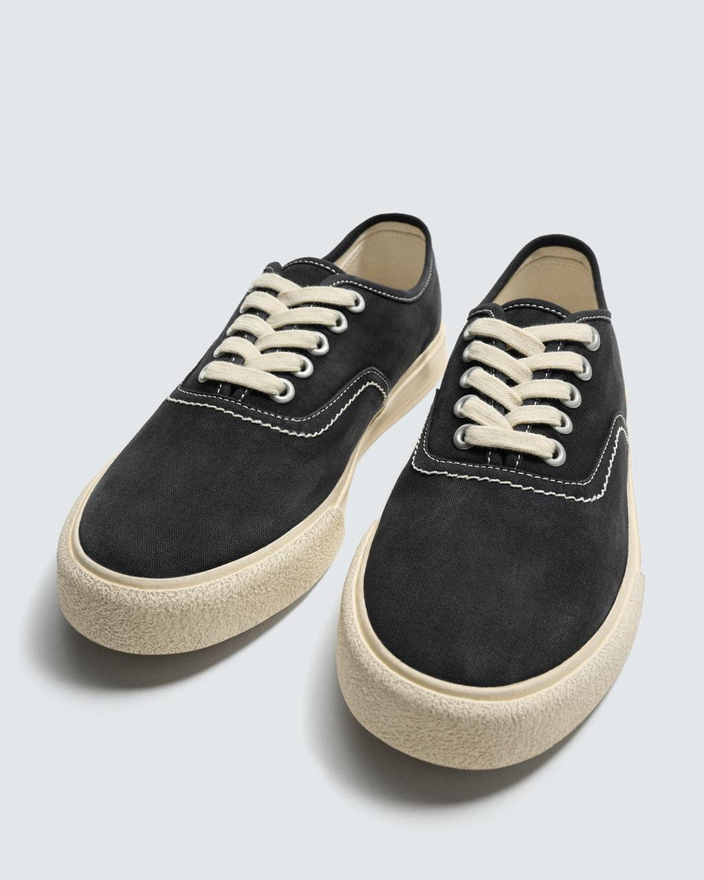 Zara Fabric Lace-up Trainers