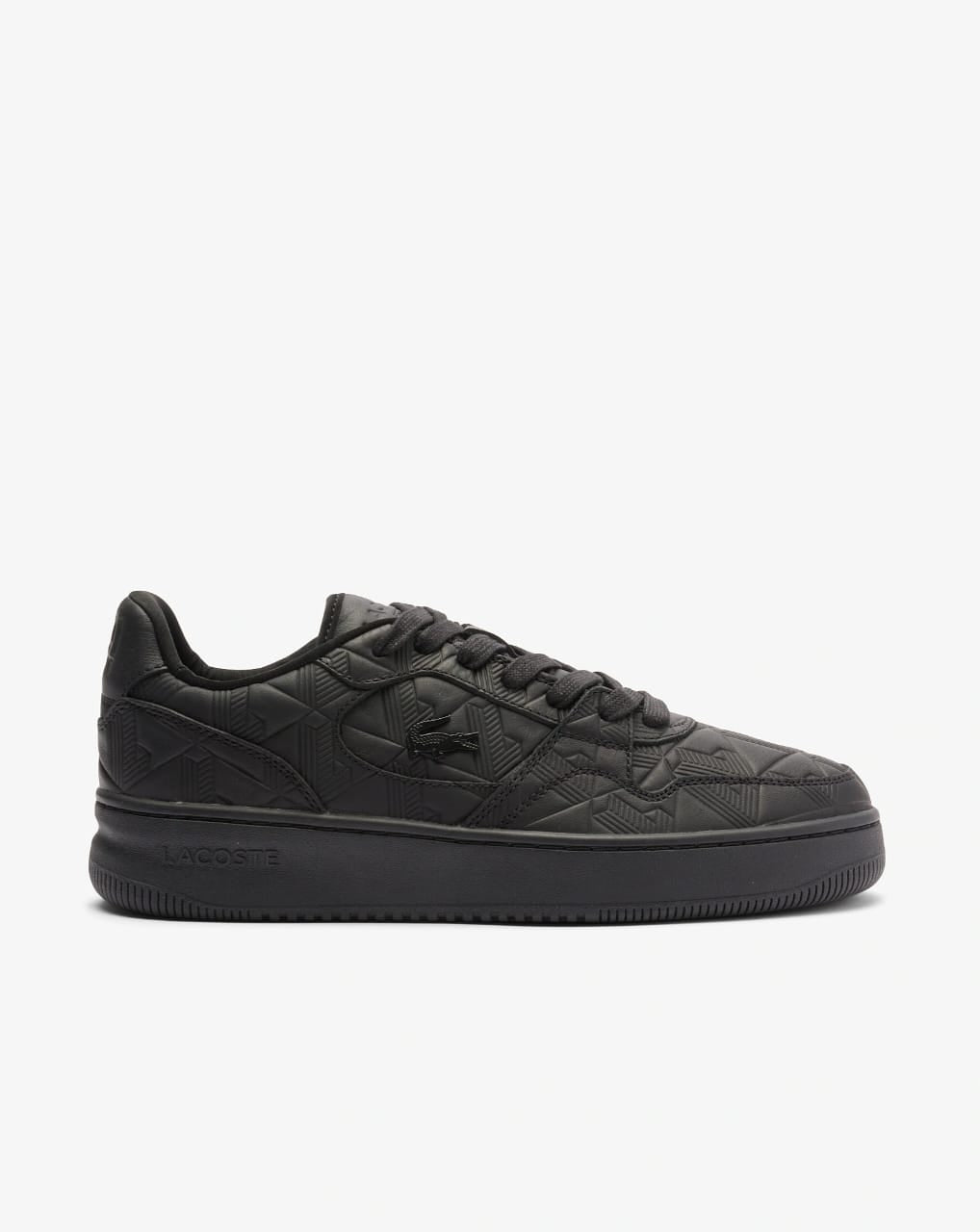 The Lacoste L001 Set Monogram Sneakers in Black