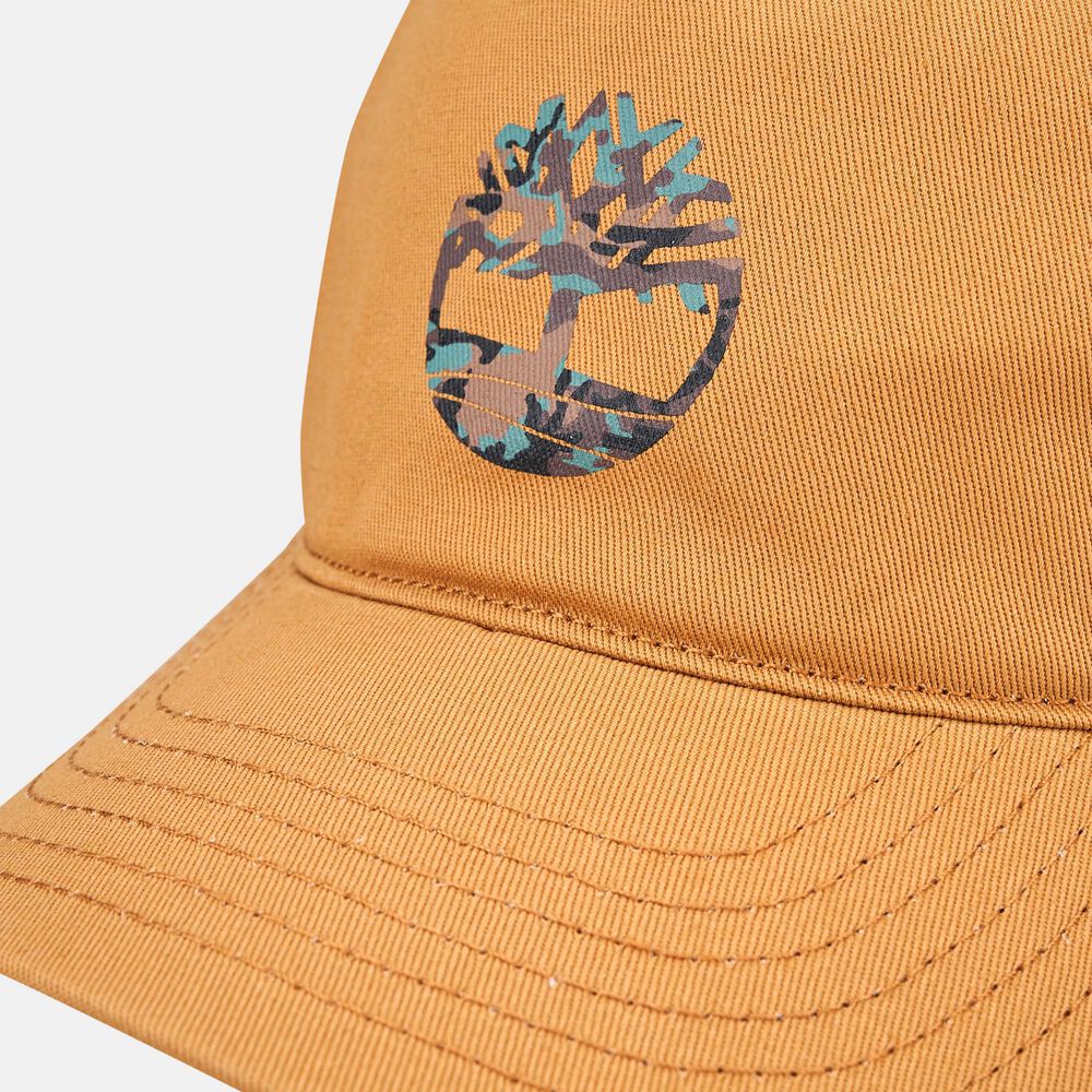 Timberland - Camo Tree Logo Cap in Wheat Tan