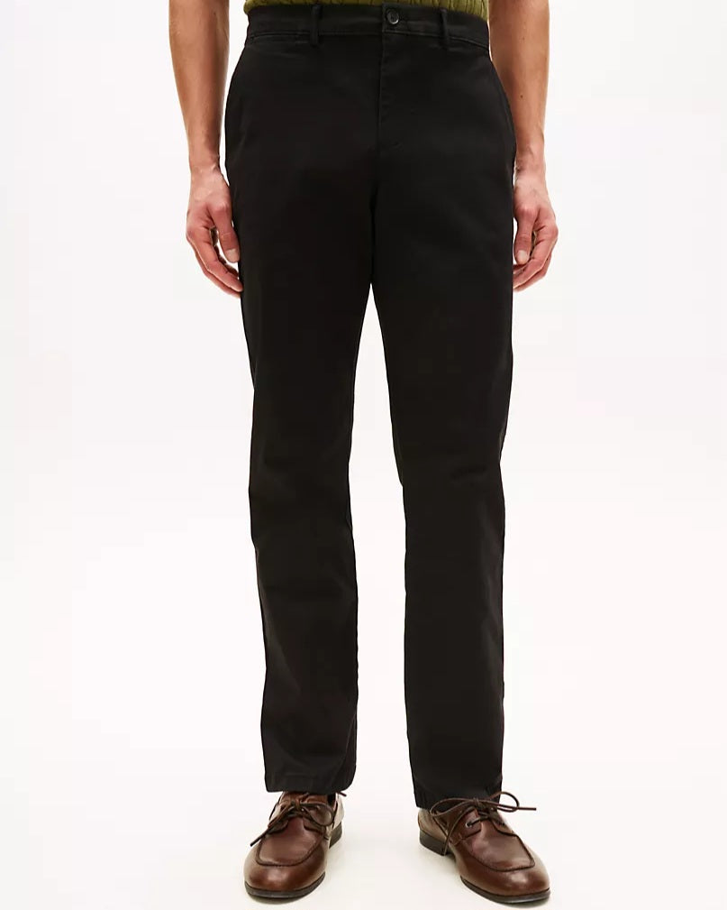 Tommy Hilfiger Black Straight-leg Chinos Pants