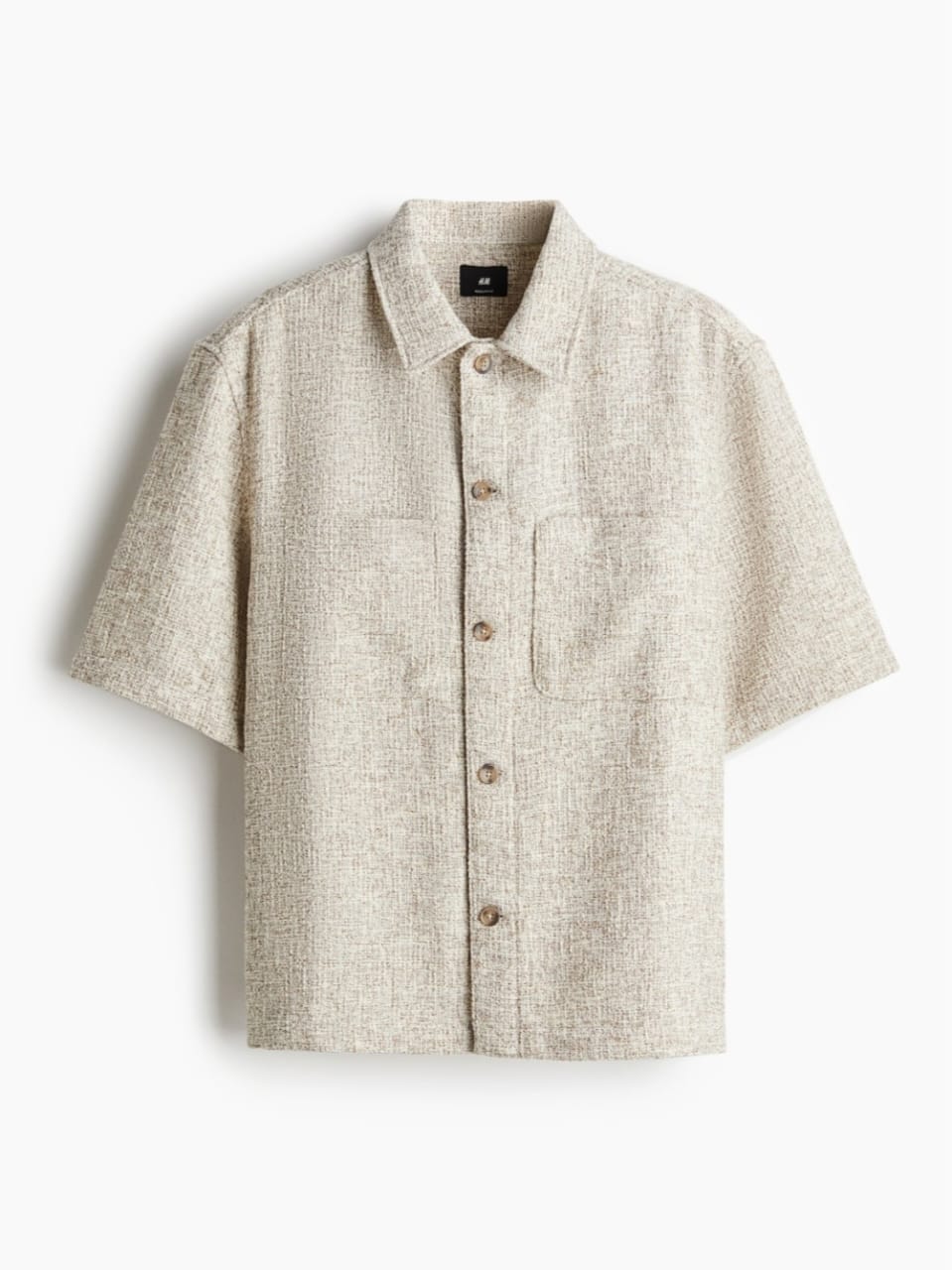 H&M Men's Regular Fit Tweed Shirt