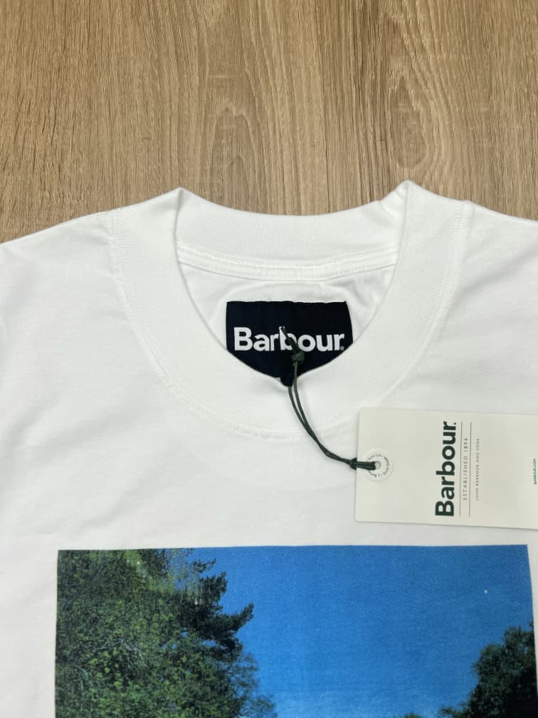 Barbour White Graphic T-shirt