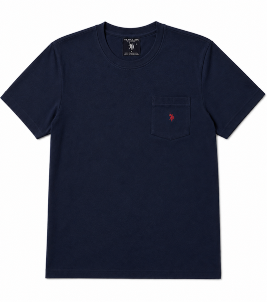 US Polo Assn Small Logo Pocket T-Shirt In Navy