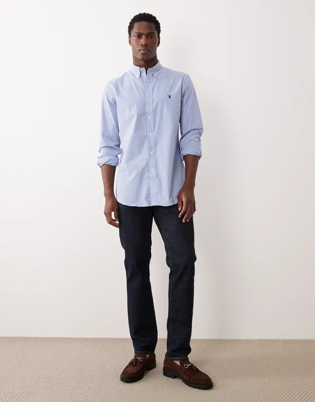 Polo Ralph Lauren Classic Fit Stripes Stretch Poplin Shirt