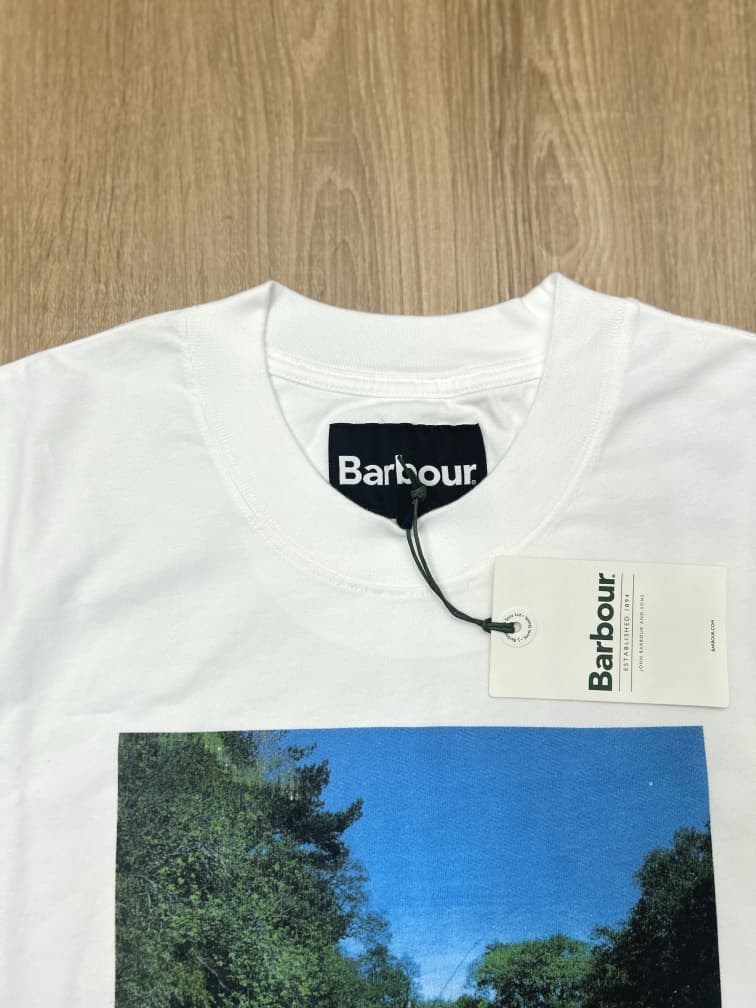 Barbour White Graphic T-shirt