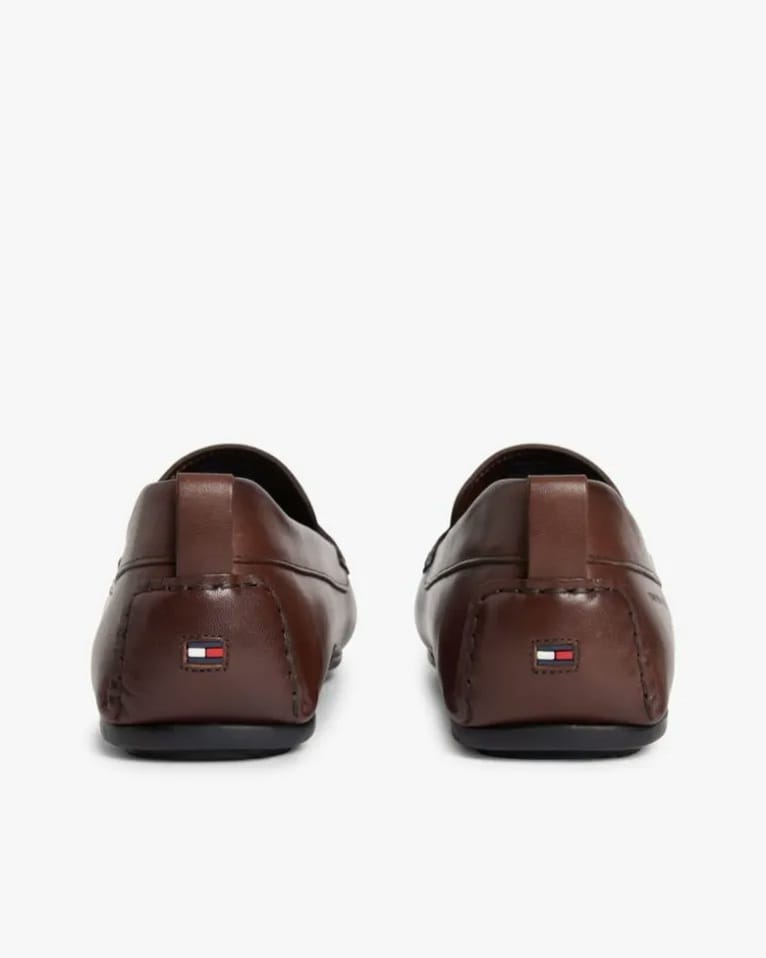 Leather Slip-On Loafers.