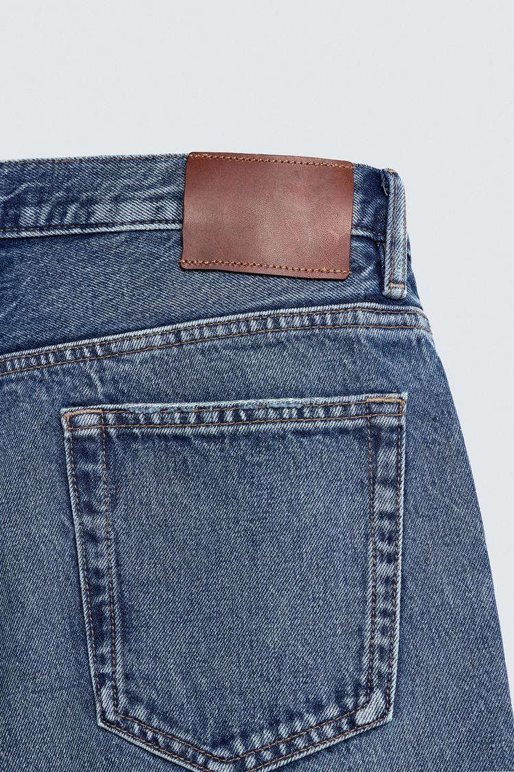 Zara Relaxed Straight Fit Denim Pant