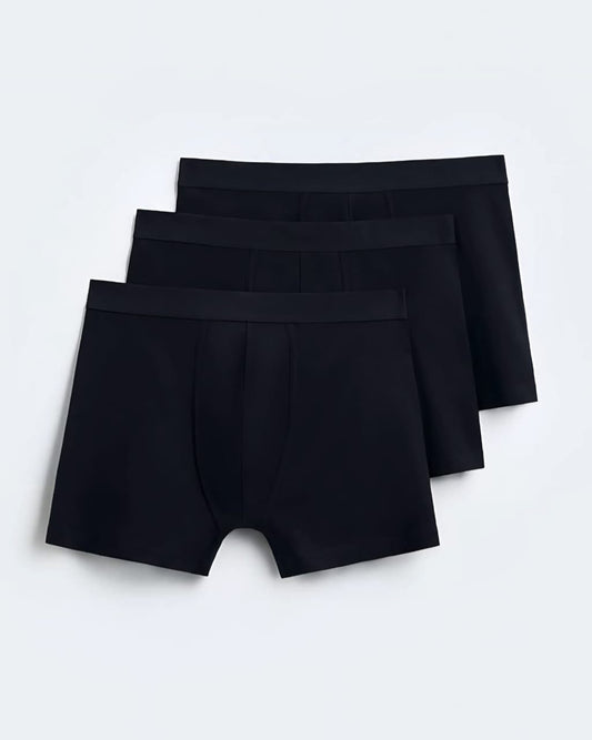 Zara Basic Boxers 3-Pack (Black)