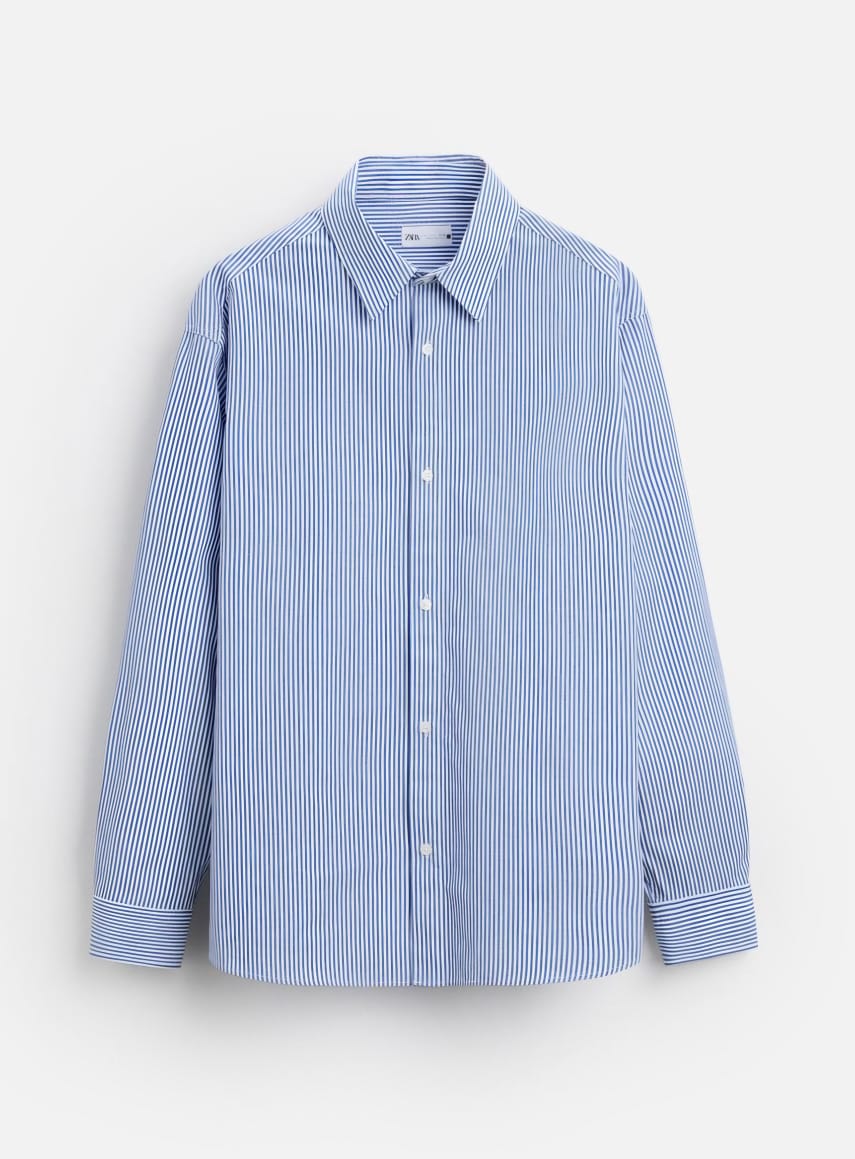 Striped Poplin Shirt