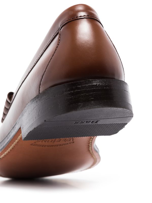 G.H.BASS Weejuns Larson Leather Loafers in Cognac Brown