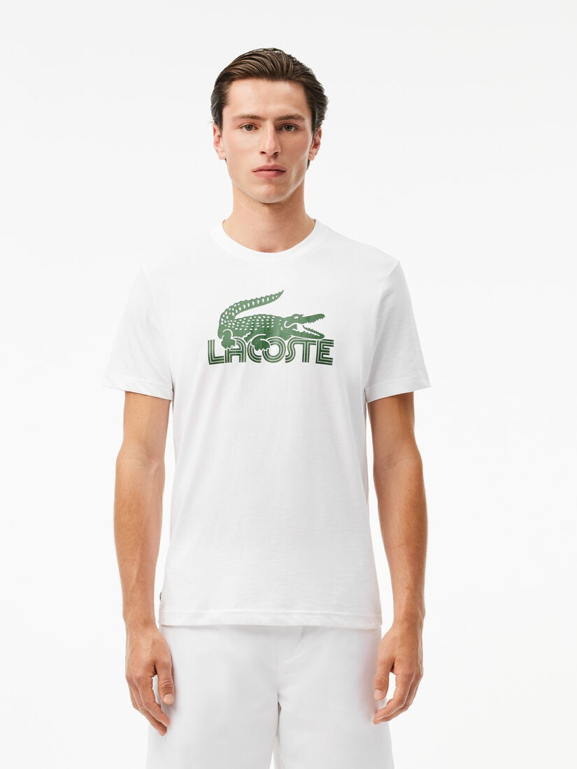 Lacoste Regular Fit Ultra Dry Crocodile Print Sport T-Shirt