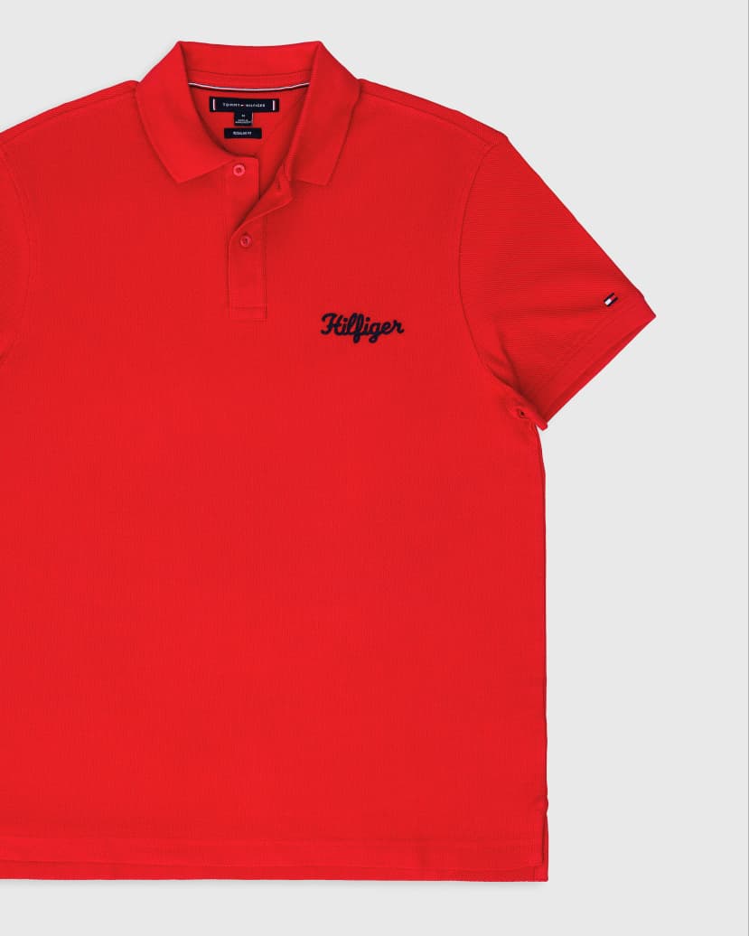 Tommy Hilfiger Regular Fit Polo Shirt in Red