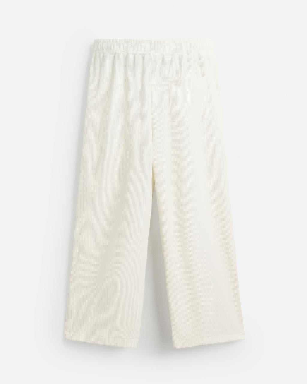 Zara Relaxed Fit Vertical Textured Pant