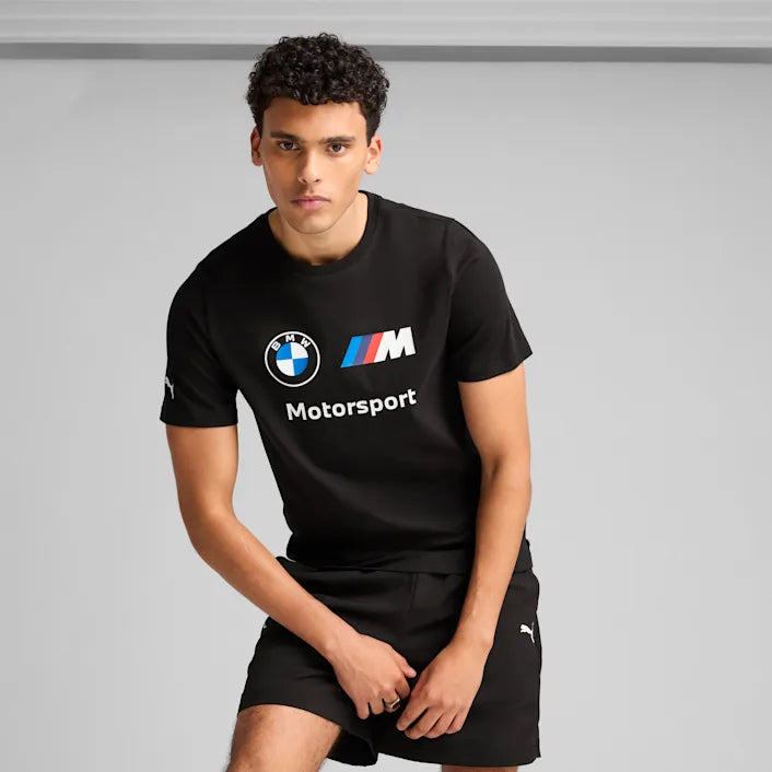 Puma X BMW Motorsport Regular Fit Logo T-Shirt In Black