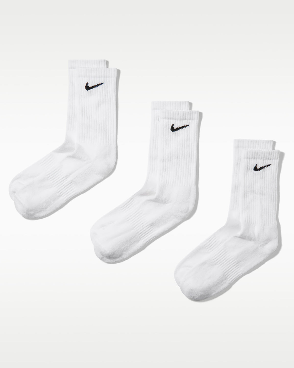 Nike Everyday Cushioned Crew Socks in White (3 Pairs)