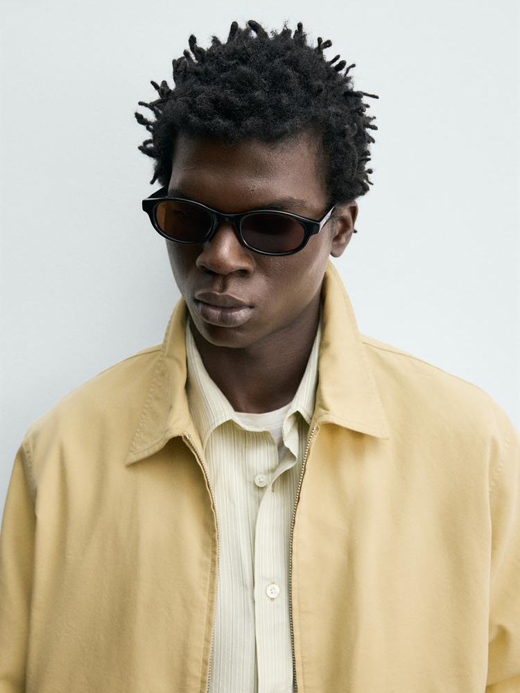 Zara Regular Fit Cotton-Lyocell Jacket