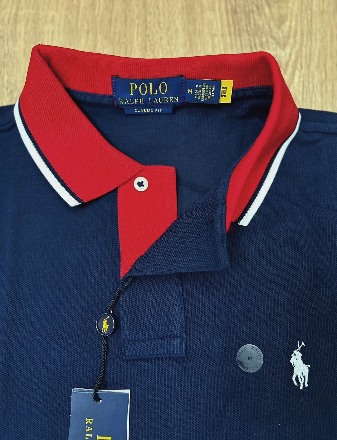 Polo Ralph Lauren Classic Fit Navy Pique Cotton Polo Shirt