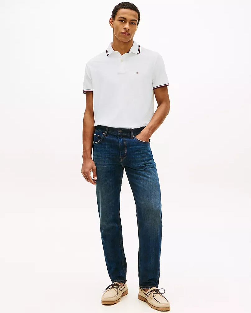 Tommy Hilfiger Regular Fit White Wicking Polo Shirt