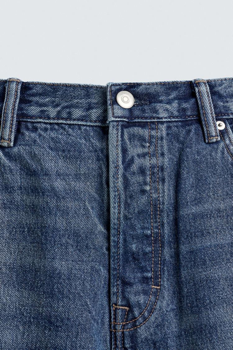 Zara Relaxed Straight Fit Denim Pant