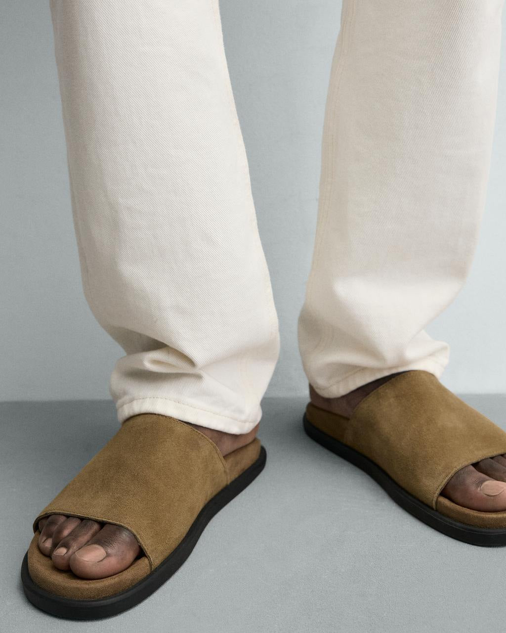 Zara Brown Leather Sandal