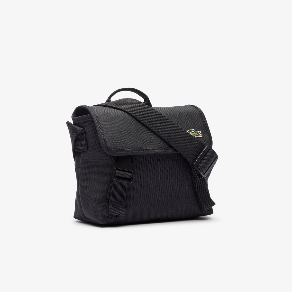 Lacoste Neocroc Messenger Bag In Black