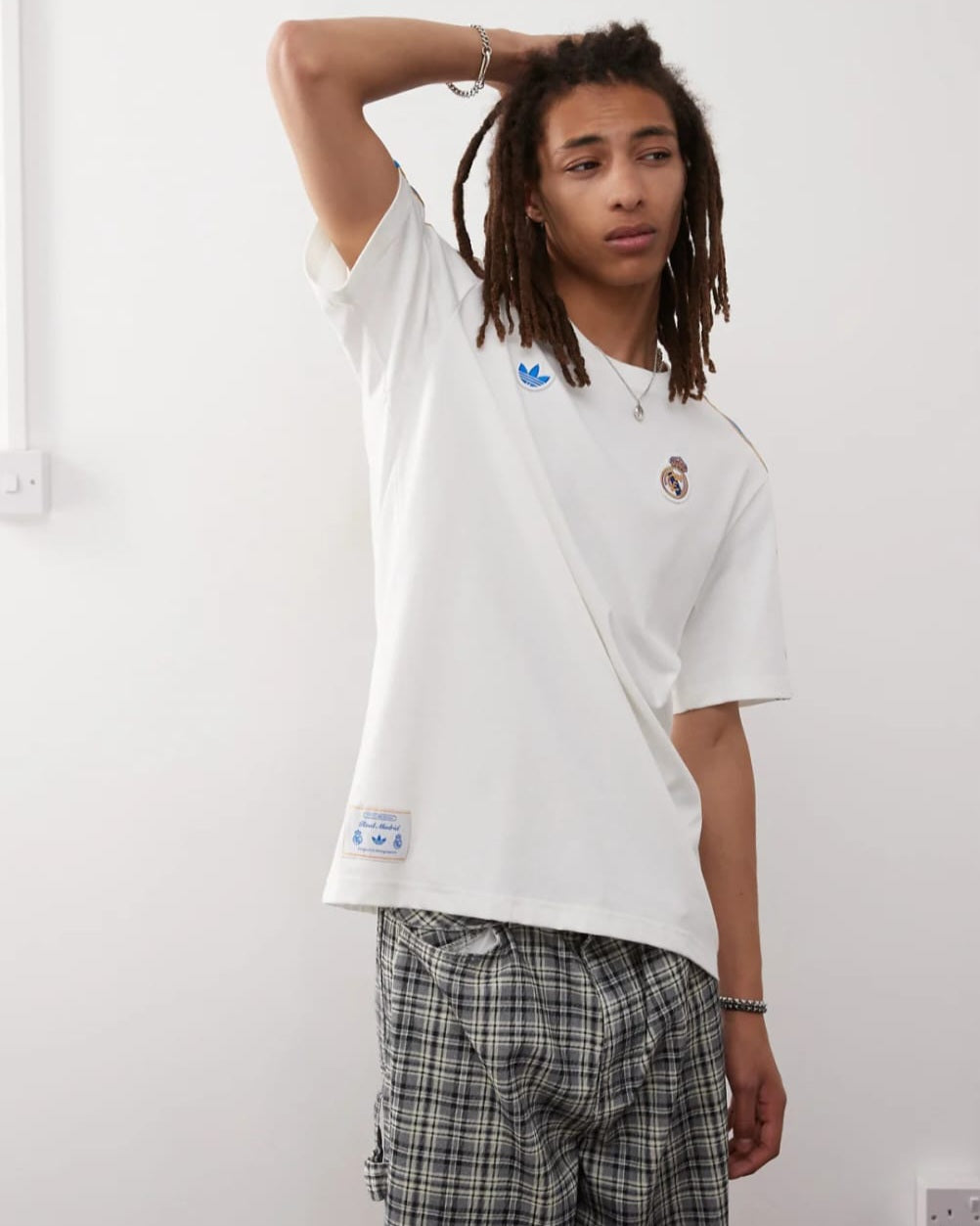 Adidas White Real Madrid Terrace Icon T-shirt