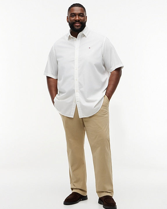 Tommy Hilfiger White Short Sleeve Poplin Shirt