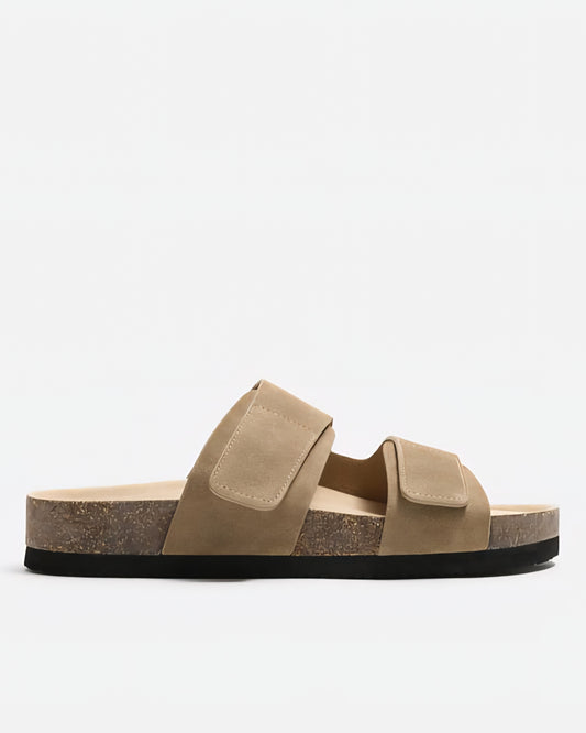 Zara Double Strap Leather Sandals