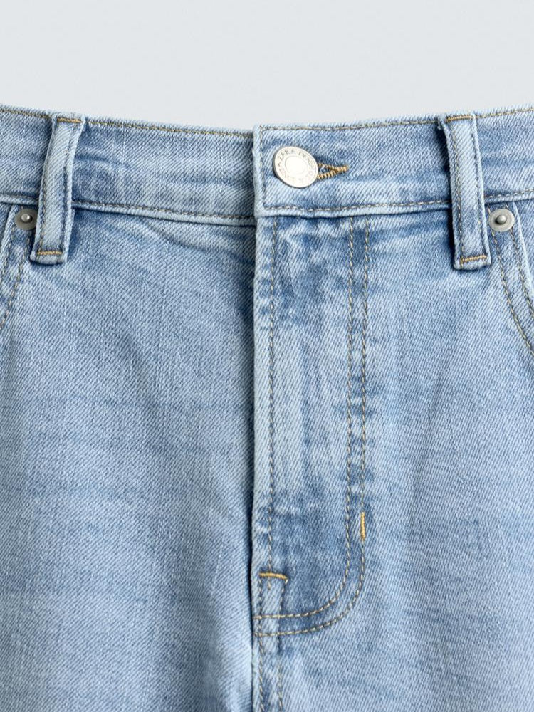 Zara Basic Slim Fit Denim Pants in Blue