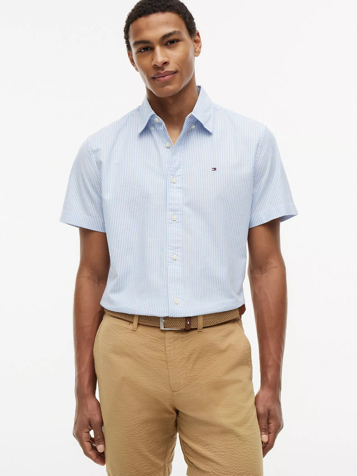 Tommy Hilfiger Regular Fit Striped Oxford Shirt