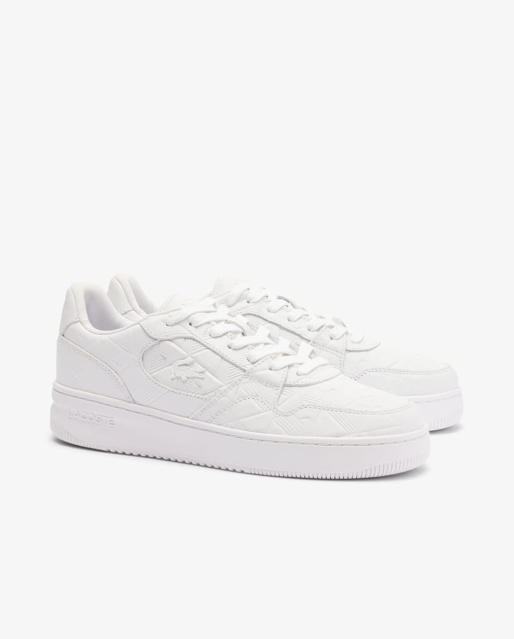 Lacoste L001 Set Monogram Sneakers in White