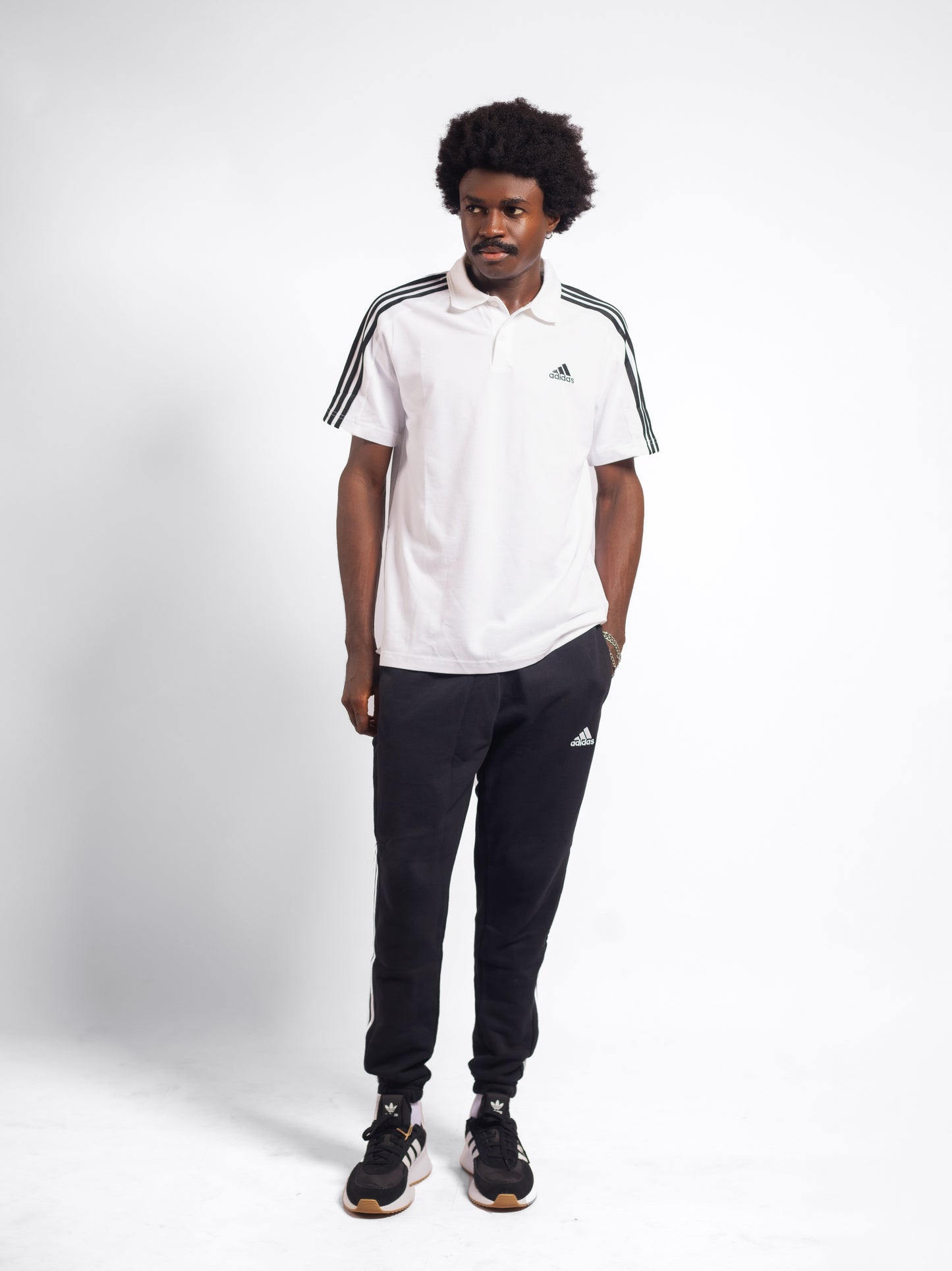 Adidas Regular Fit 3-stripes Polo shirt
