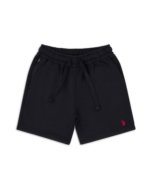 US Polo Assn Shorts in Black with Red Logo
