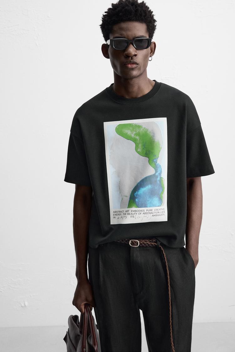 Zara Watercolor Print Shirt