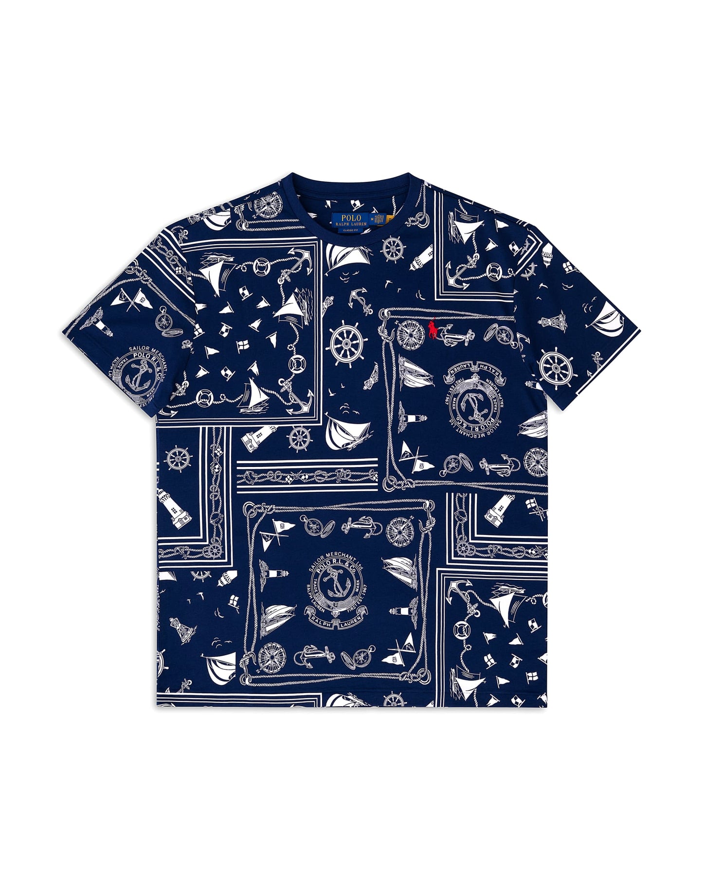 Ralph Lauren Classic Fit Nautical Bandanna T-Shirt