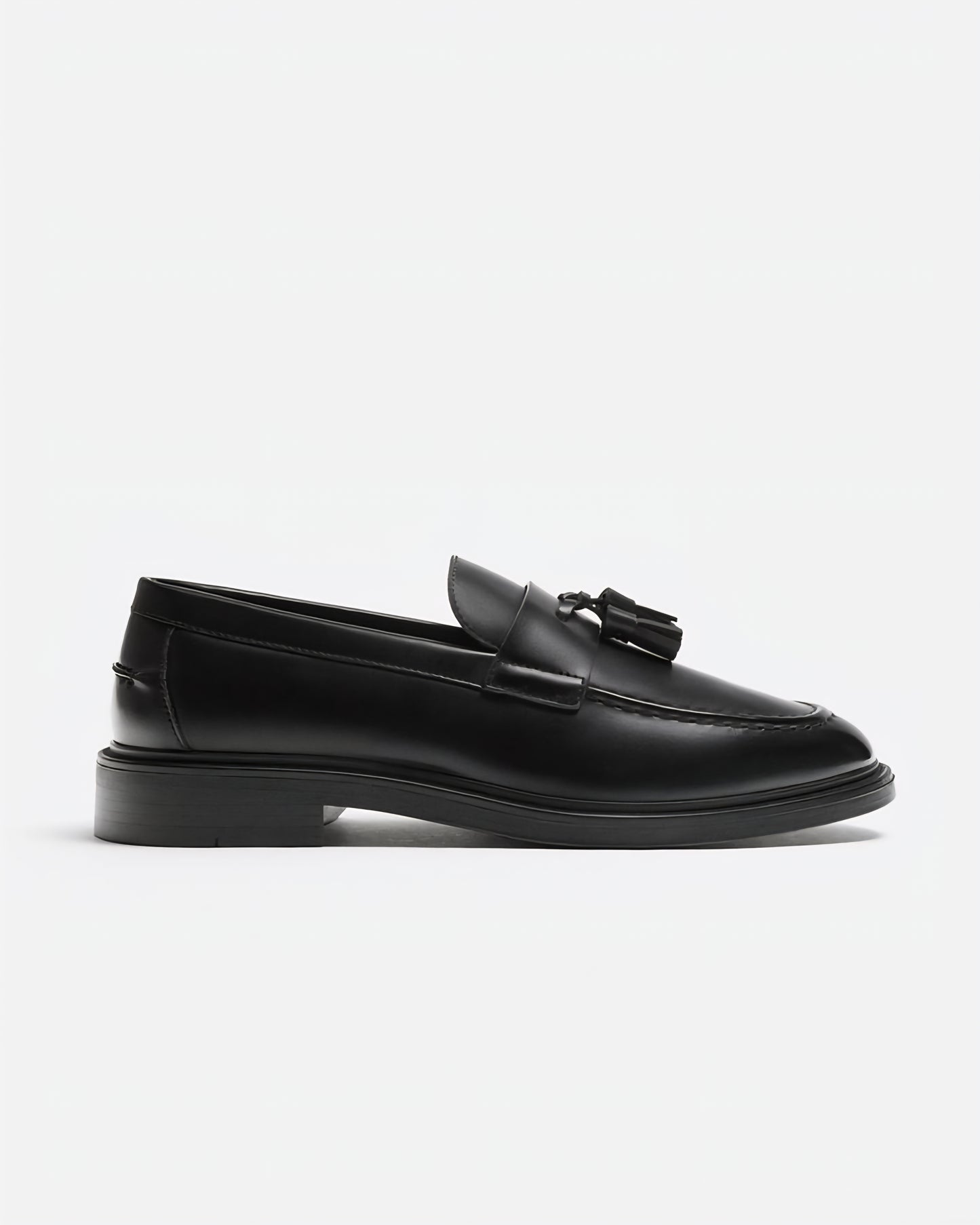 Zara Black Tassel Loafers